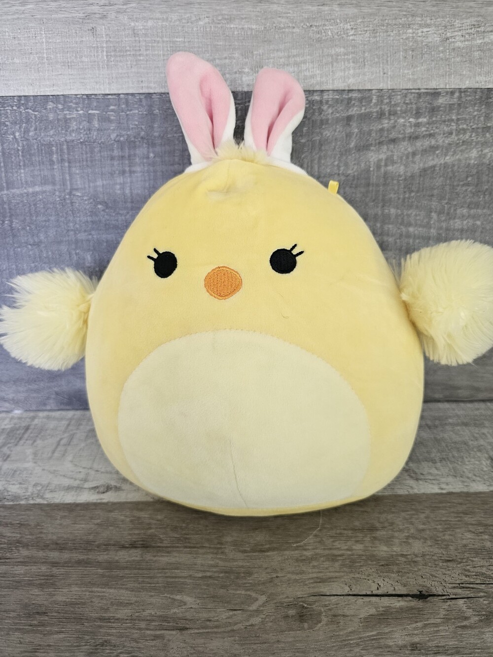 Kellytoy Squishmallows Aimee Easter Chick Bunny Rabbit Ears Plush Stuffed Toy